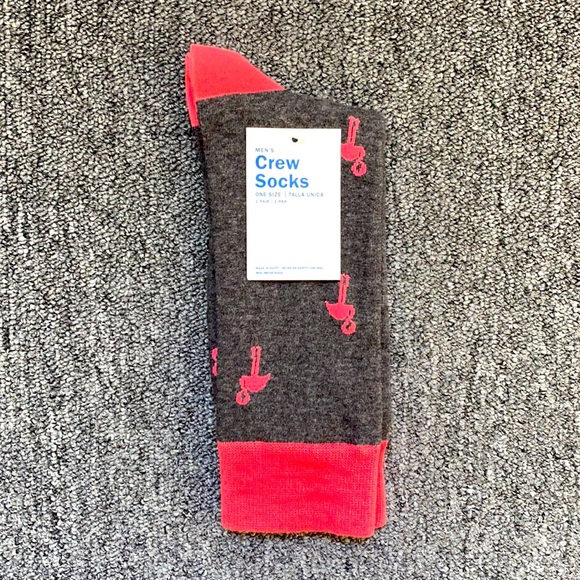 Old Navy Other - 3/$18 Pink Flamingos Funny Novelty Crew Socks - Brand New